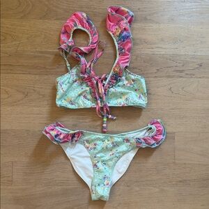LoveShackFancy Floral Bikini